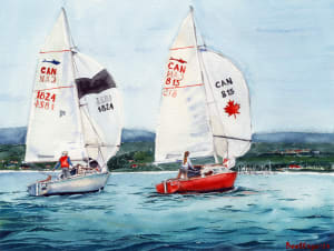 11''x14'' Okanagan Lake, 2020 1/20