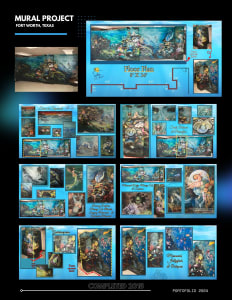 The Calm Within the Storm, Mural 37 ft. x 8 ft.