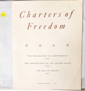 P. 41 Book of "Charters of Freedom"