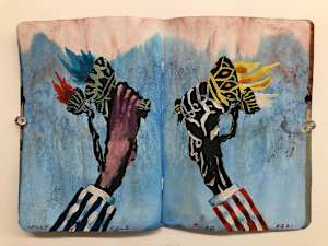 The Sketchbook Project 2021 "End Times I Say" 10-18