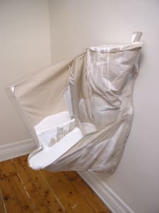 Bag Painting Four levels of white (White paintings for Rauschenberg)