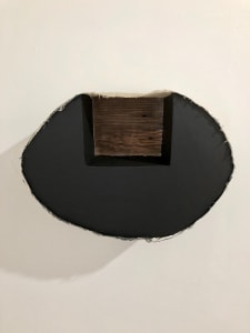 Open Space Bandage Painting (Black Oval Square)