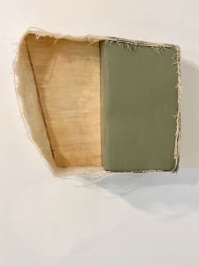 Open Space Bandage Painting (olive green grey)
