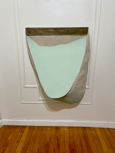 Incline Bag Painting (light blue/green)