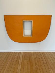 Inverted Reversed Painting (orange horizontal curved bottom)