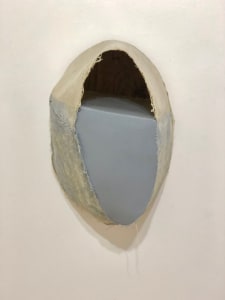Open Space Bandage Painting (grey gloss slant oval)