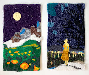 When the moon light the flowers and the stars shine in the snow