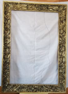 Frame, Folkart Paper Mache  on Wood