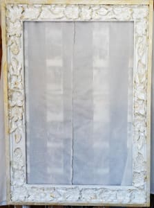 Frame, Folkart Paper Mache on Wood