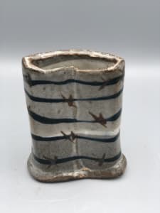Bent Oval Vase