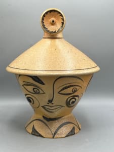 'Spelunker' Lidded Pot