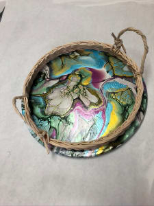 Serving Tray woven handle