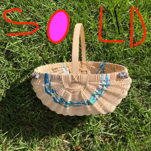 Basket with art beads
