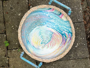 Serving Tray bead handle