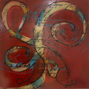 Fractured Alphabet 35 (In the Red)