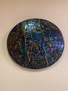 Artisan glass plate #4