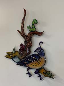 Quail Scene (Parent and Baby)