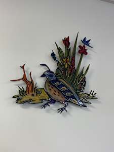 Quail Scene (Parent and Baby)