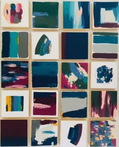Custom Commissioned Painting on 12 Wood Blocks