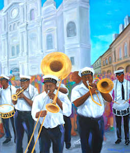 Jackson Square Brass Band (right)