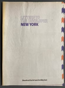 Letters to the Developer New York