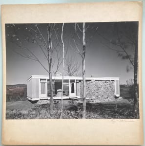 Entrance Elevation, McNiff Residence, Stockbridge, Mass. John M. Johansen Architect