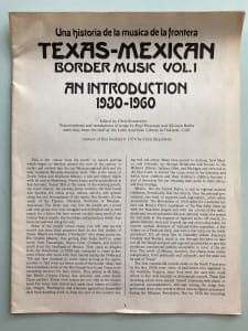 Texas-Mexican Border Music Vol. 1