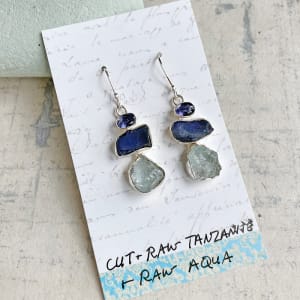 Tanzanite & Aqua Earrings