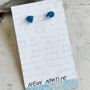 Neon Apatite Studs