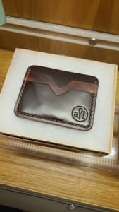 Horween Shell Cordovan Multicolor Cardholder with Stamp