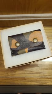 Italian Tan Camo Snap Wallet