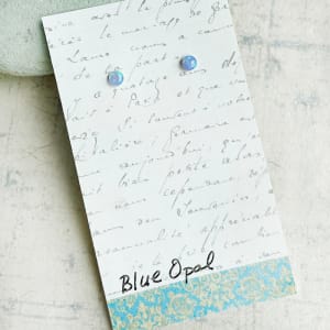 Blue Opal Studs