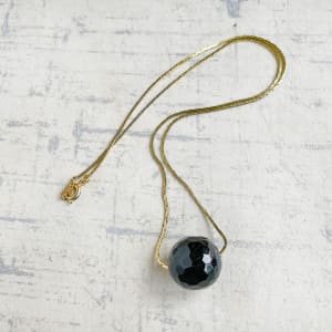 Onyx on Vermeil Chain
