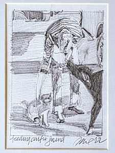 Feeding Calf and Friend