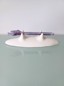 Crescent - glass purple