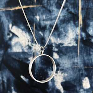 The Circle Conversation Necklace     24" chain