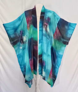 Blue Abstract Kimono