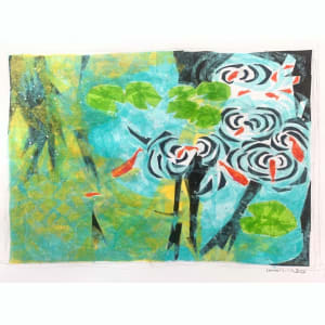 Fish Rings and Lily Pads - Collage