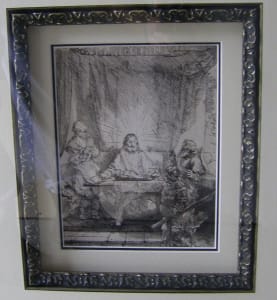 Christ at Emmaus-Large Plate