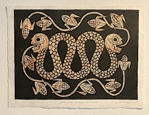 Serpiente Bicéfala con Cráneos 7