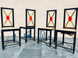 Attribution Michel Dufet Dining Chairs