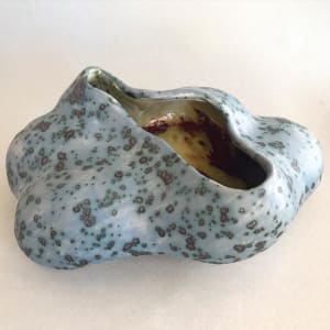 denim speckled vessel