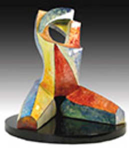 Vera Smiley, Bliss 17 x 19 x 17” Clay, underglazes, glaze, marble. $7000