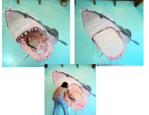 Vanishing Great White Shark