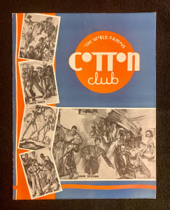 Rare Cotton Club Program and Menu