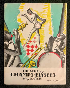 Josephine Baker performance at a Paris nightclub