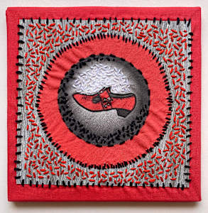 Fluevog Pilgrim Embroidery
