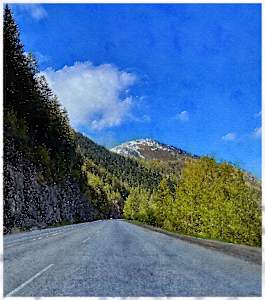 Road to Salmo, British Columbia