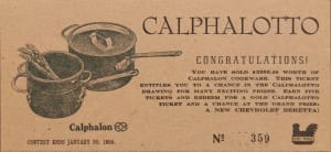Calphalotto 2,000 Ticket