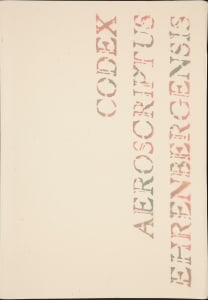 Codex Aeroscriptus Erenbergensis